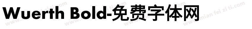 Wuerth Bold字体转换